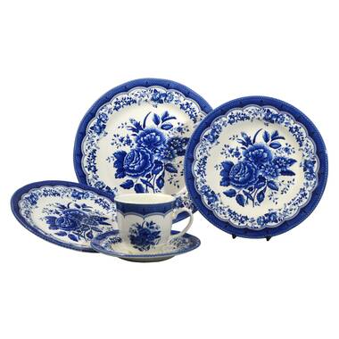 Tudor England Tudor Porcelain China Dinnerware Set - Service for 4